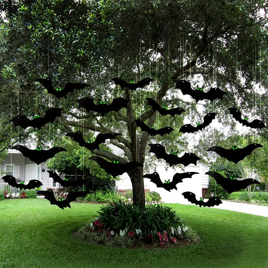 20pcs Glow-in-the-Dark Creepy Bats