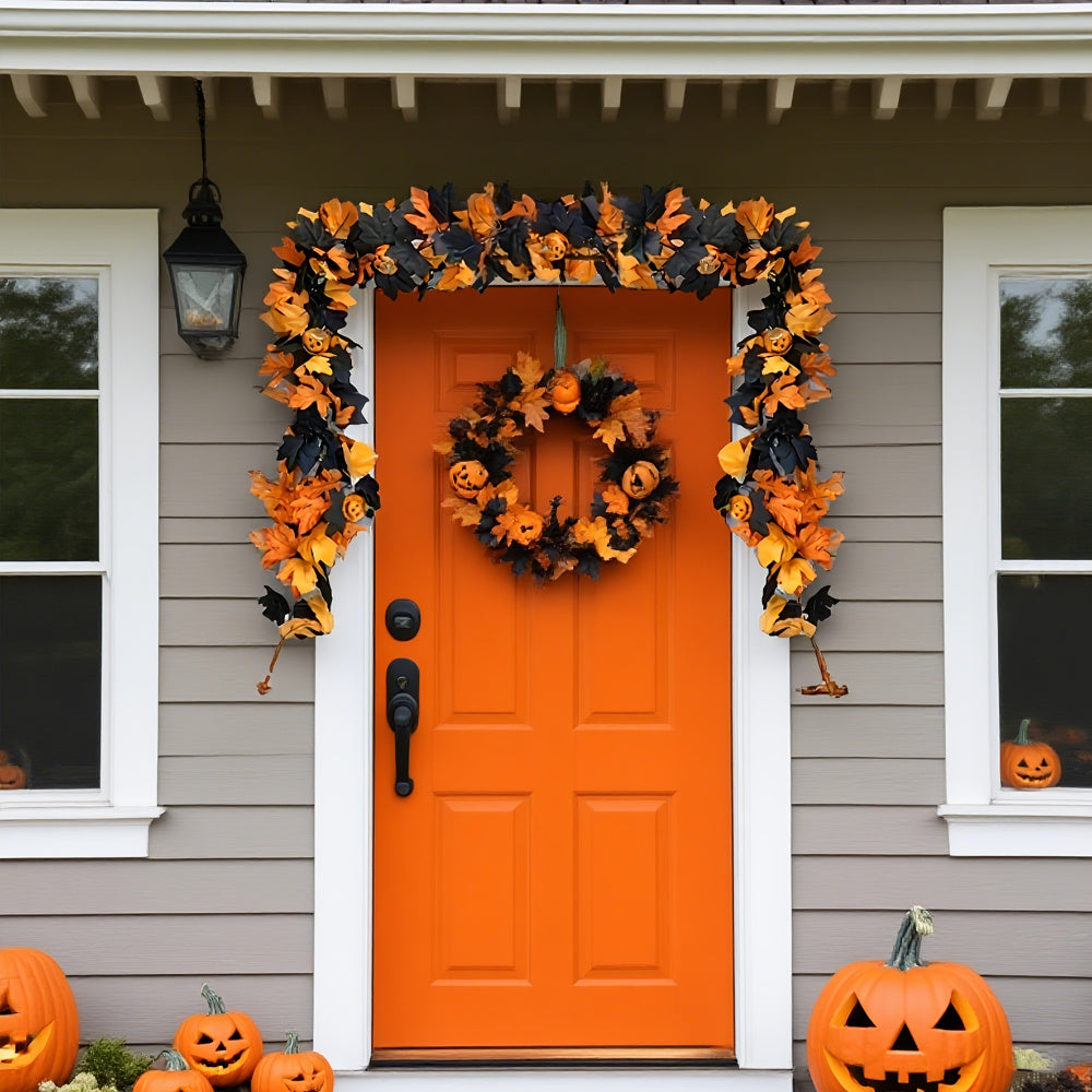 Halloween Pumpkin Vine Garland
