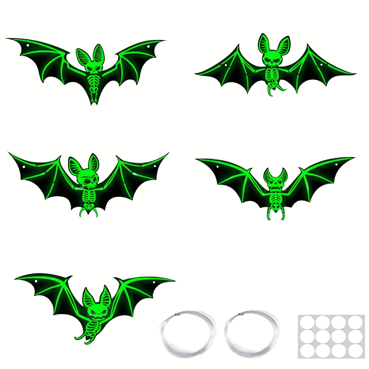 13pcs/set Scary Hanging Bats Decorations