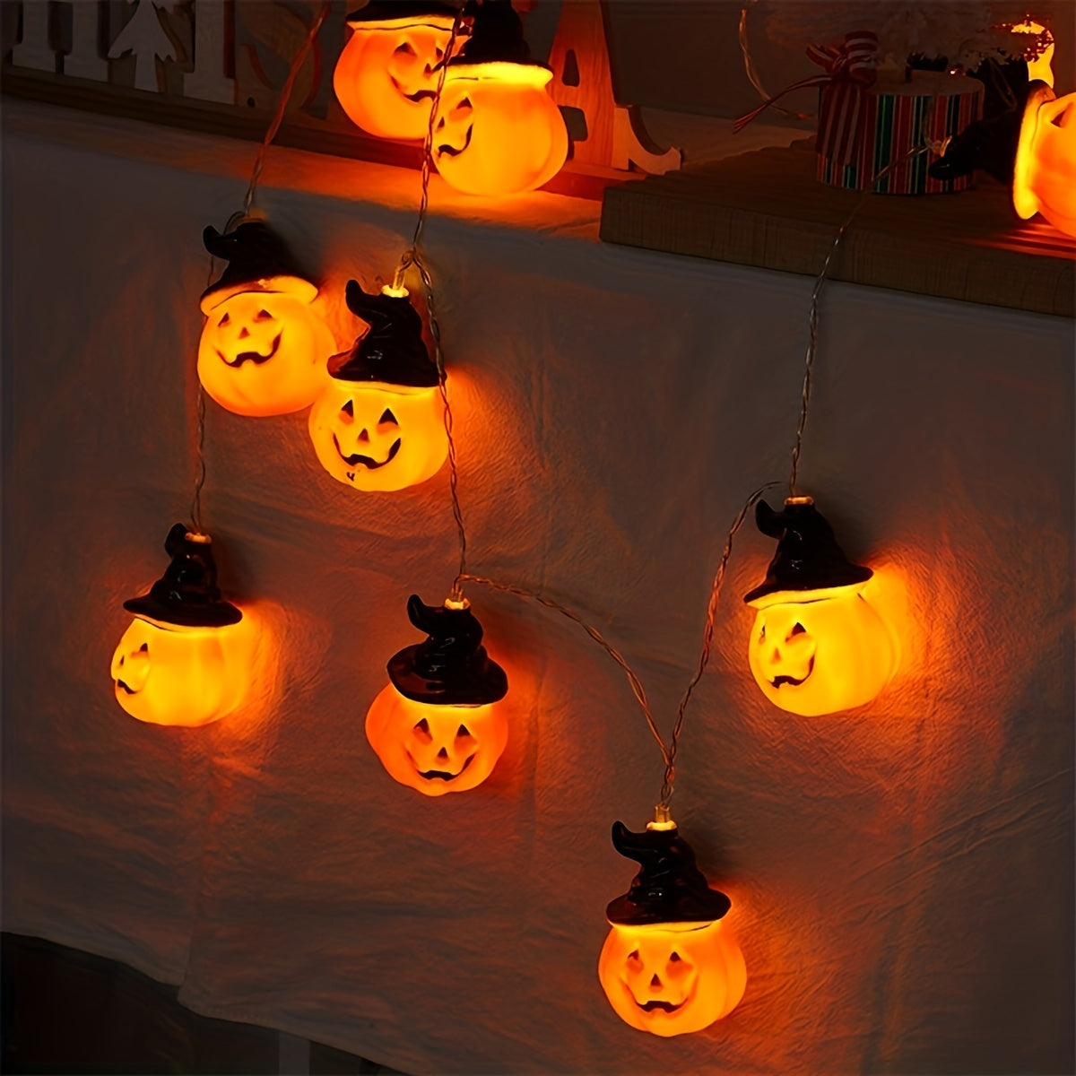 Halloween Pumpkin LED String Lights