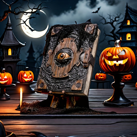 Spooky Demon Bookshelf Resin Decor