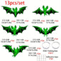13pcs/set Scary Hanging Bats Decorations
