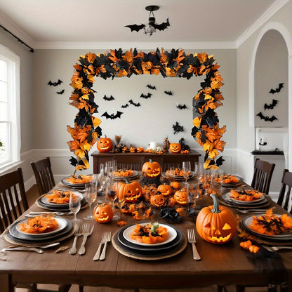 Halloween Pumpkin Vine Garland
