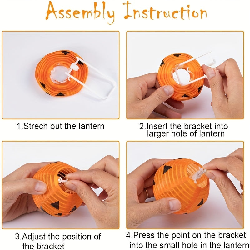 Solar 8-Mode Pumpkin Lantern String