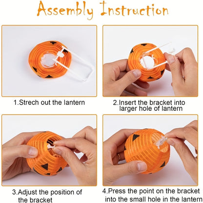 Solar 8-Mode Pumpkin Lantern String