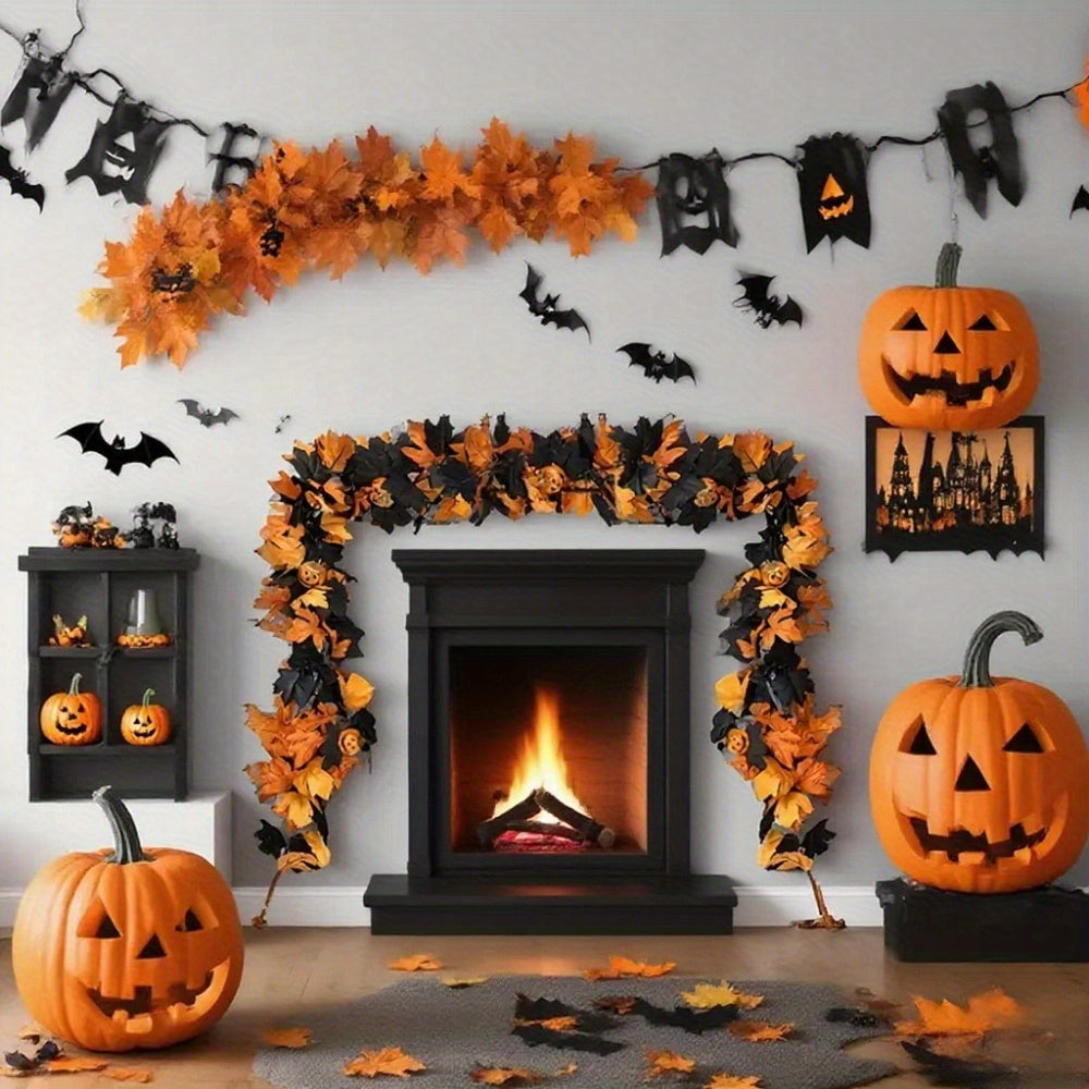 Halloween Pumpkin Vine Garland