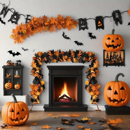 Halloween Pumpkin Vine Garland