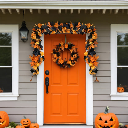 Halloween Pumpkin Vine Garland