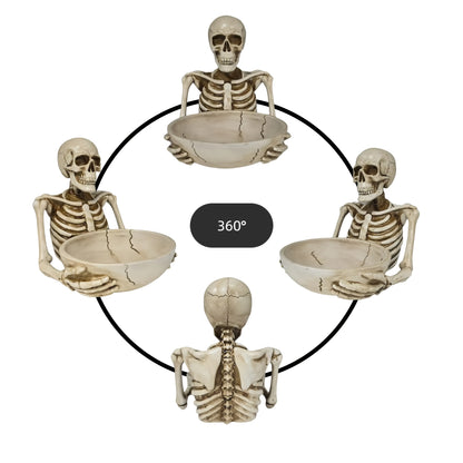 Halloween Resin Servant Skeleton for Groceries