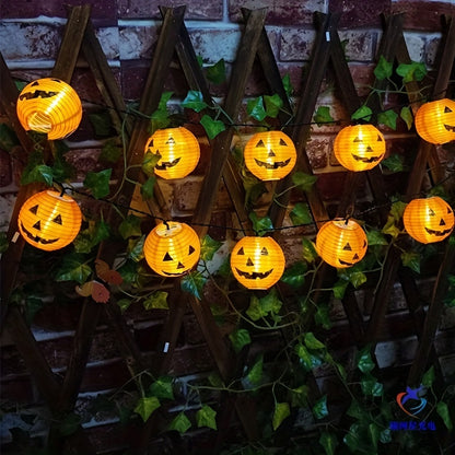 Solar 8-Mode Pumpkin Lantern String