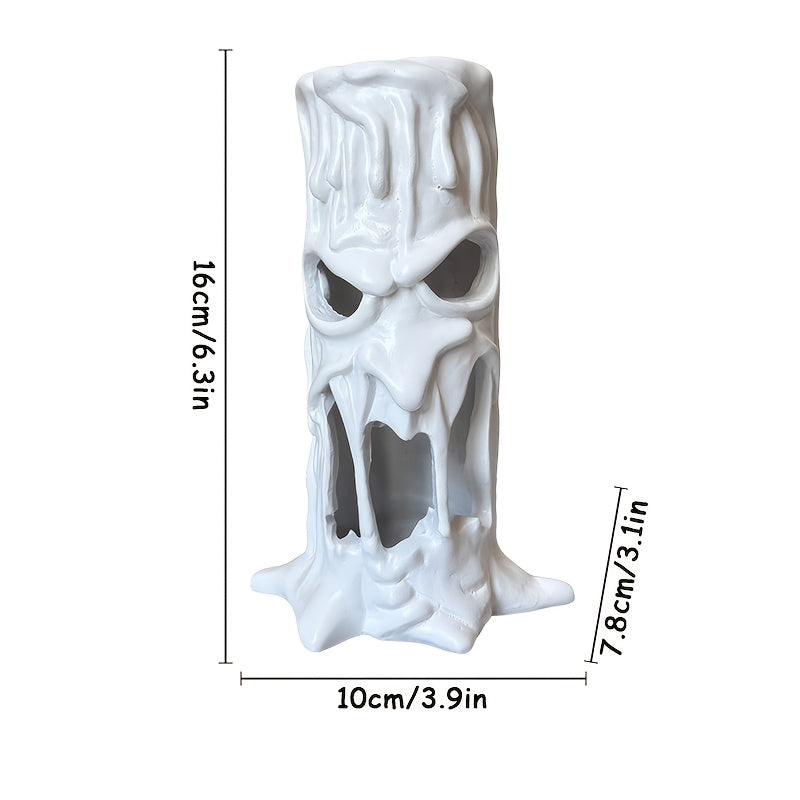 Gothic Skull Resin Statue