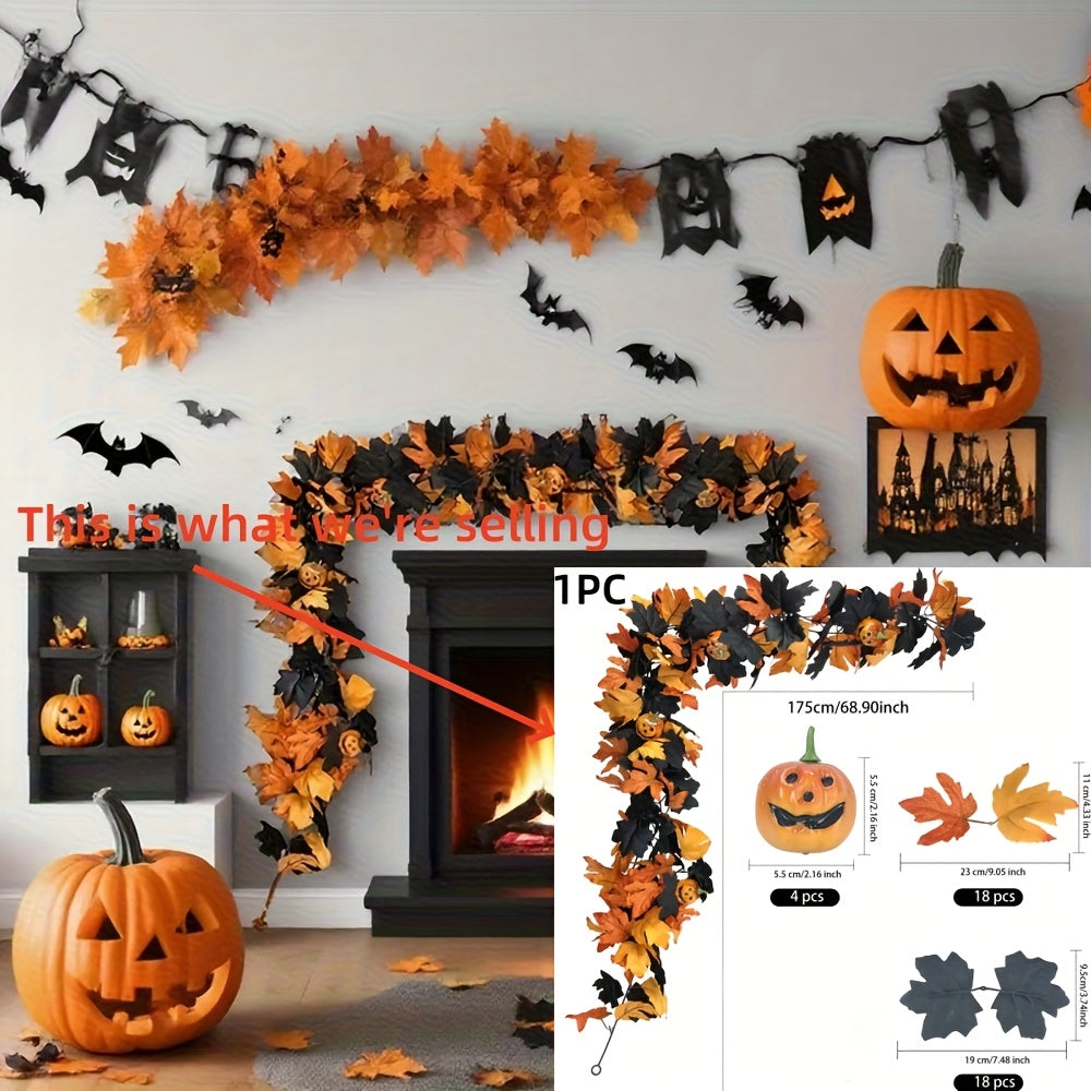 Halloween Pumpkin Vine Garland