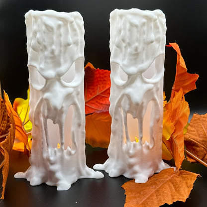 Gothic Skull Resin Statue