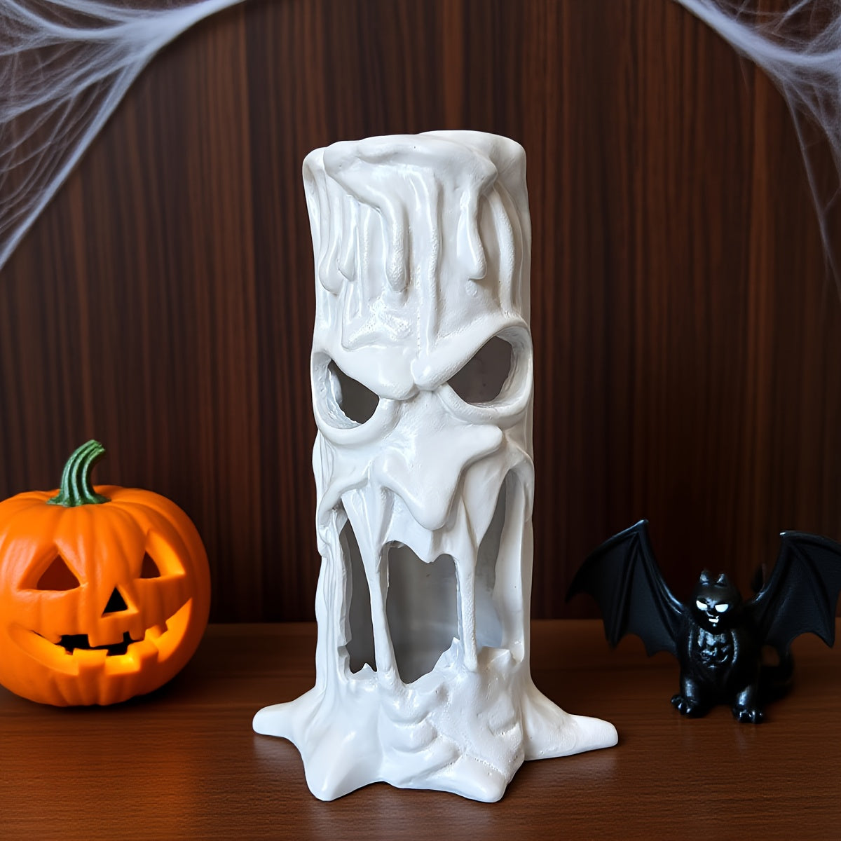Gothic Skull Resin Statue