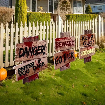 3pcs Scary Garden Stake Pack