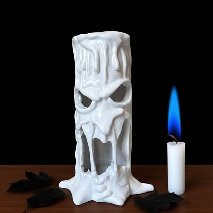 Gothic Skull Resin Statue