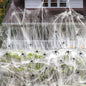150 Square meters 300g Halloween Spider Web Stretchable with 50pcs Small Spiders