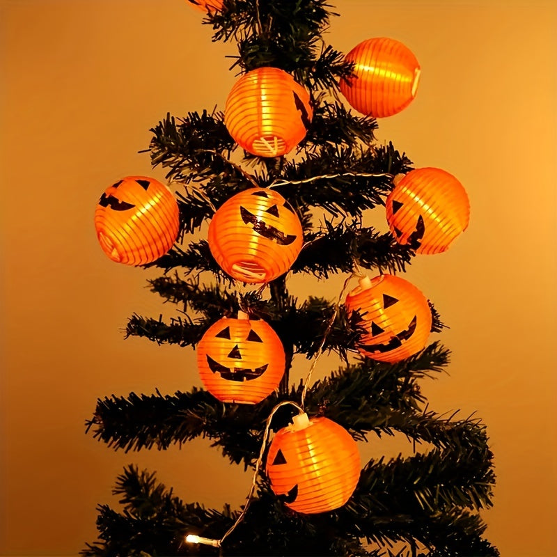 Solar 8-Mode Pumpkin Lantern String