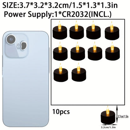 10pcs Sinister Black Flashing Lights