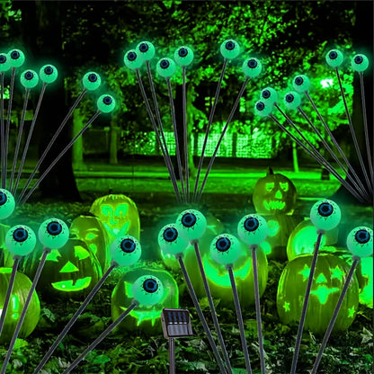24 Solar-Led Halloween Outdoor Monster Eye Ball Lights