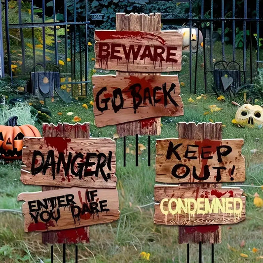 3pcs Scary Garden Stake Pack