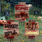 3pcs Scary Garden Stake Pack