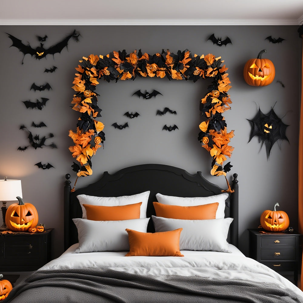 Halloween Pumpkin Vine Garland