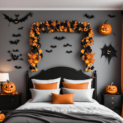 Halloween Pumpkin Vine Garland